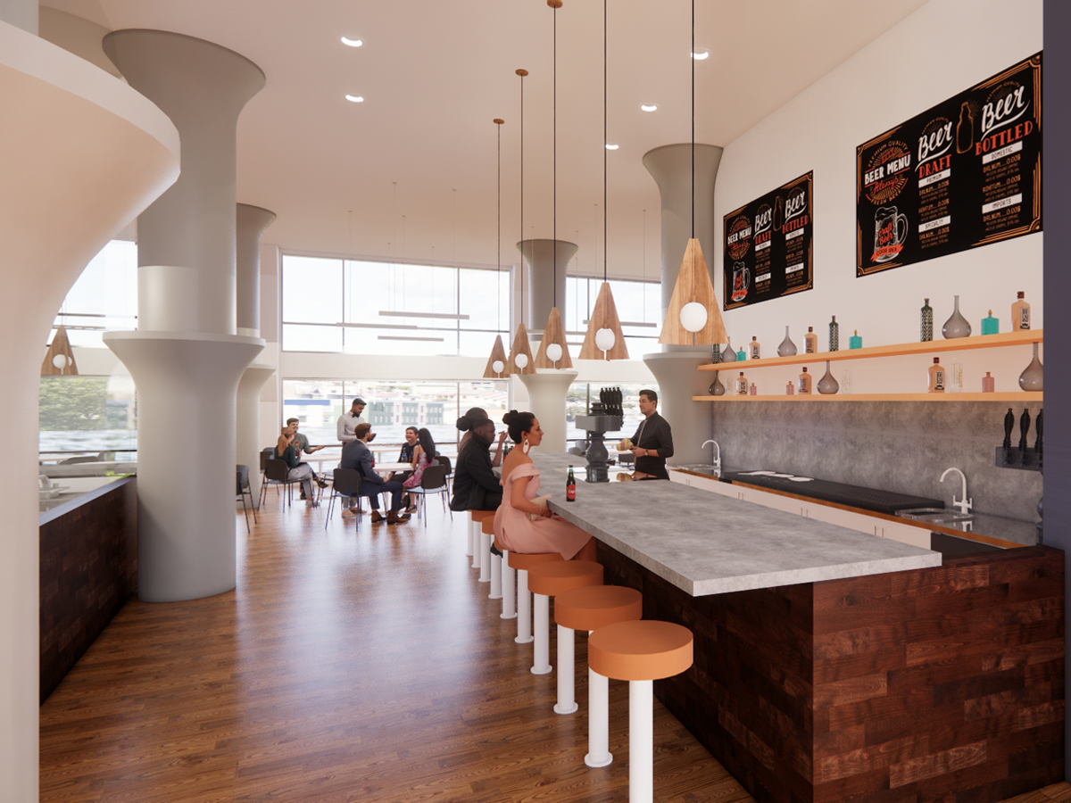 Suite 1110 architectural rendering as brewpub