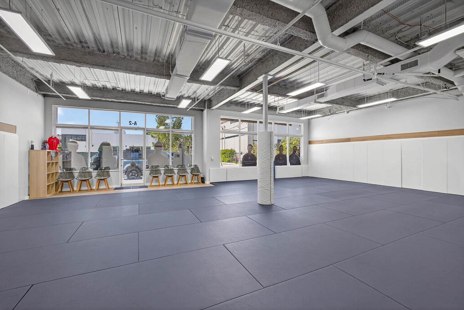 Interior of a wide open commercial space